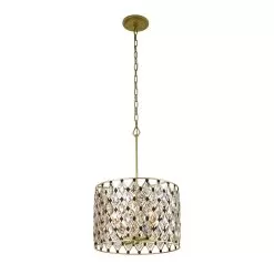 Windsor 345P04FGMB 4-Light Pendant Light - French Gold/Matte Black