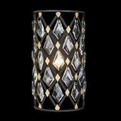 Windsor 345W01CBHG 1-Light Wall Sconce - Carbon/Havana Gold -Lighting Decoration Store 345W01CBHG 1