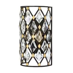 Windsor 345W01CBHG 1-Light Wall Sconce - Carbon/Havana Gold -Lighting Decoration Store 345W01CBHG 2