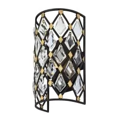 Windsor 345W01CBHG 1-Light Wall Sconce - Carbon/Havana Gold -Lighting Decoration Store 345W01CBHG 4