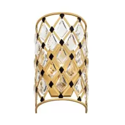 Windsor 345W01FGMB 1-Light Wall Sconce - French Gold/Matte Black -Lighting Decoration Store 345W01FGMB 6