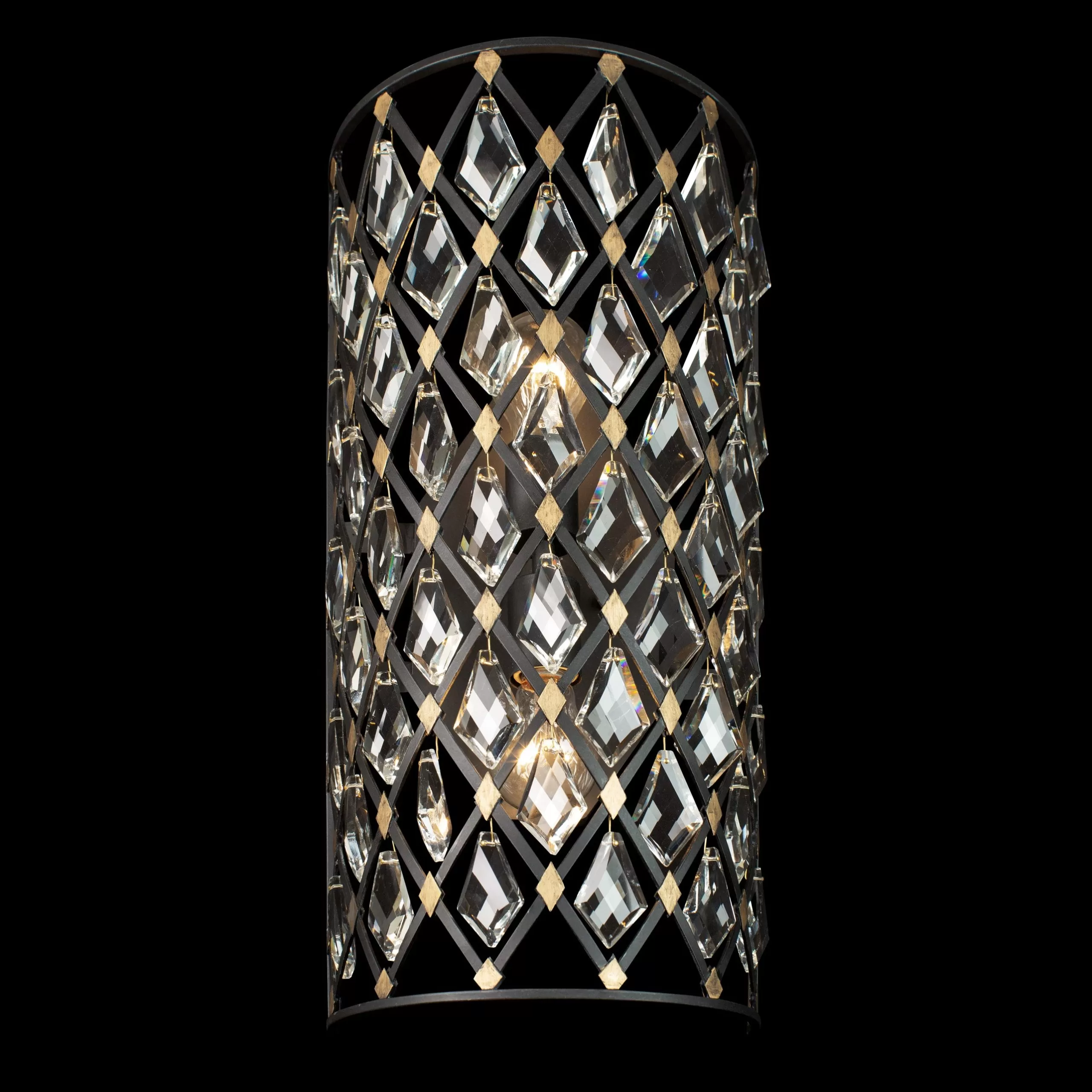 Windsor 345W02CBHG 2-Light Wall Sconce - Carbon/Havana Gold 2 Windsor 345W02CBHG 2-Light Wall Sconce - Carbon/Havana Gold - Image 2