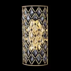 Windsor 345W02FGMB 2-Light Wall Sconce - French Gold/Matte Black -Lighting Decoration Store 345W02FGMB 1