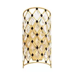 Windsor 345W02FGMB 2-Light Wall Sconce - French Gold/Matte Black -Lighting Decoration Store 345W02FGMB 4