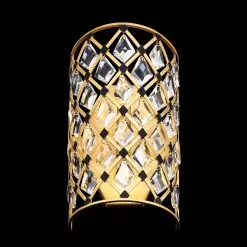 Windsor 345W02FGMB 2-Light Wall Sconce - French Gold/Matte Black -Lighting Decoration Store 345W02FGMB 5