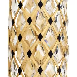 Windsor 345W02FGMB 2-Light Wall Sconce - French Gold/Matte Black -Lighting Decoration Store 345W02FGMB Detail 2