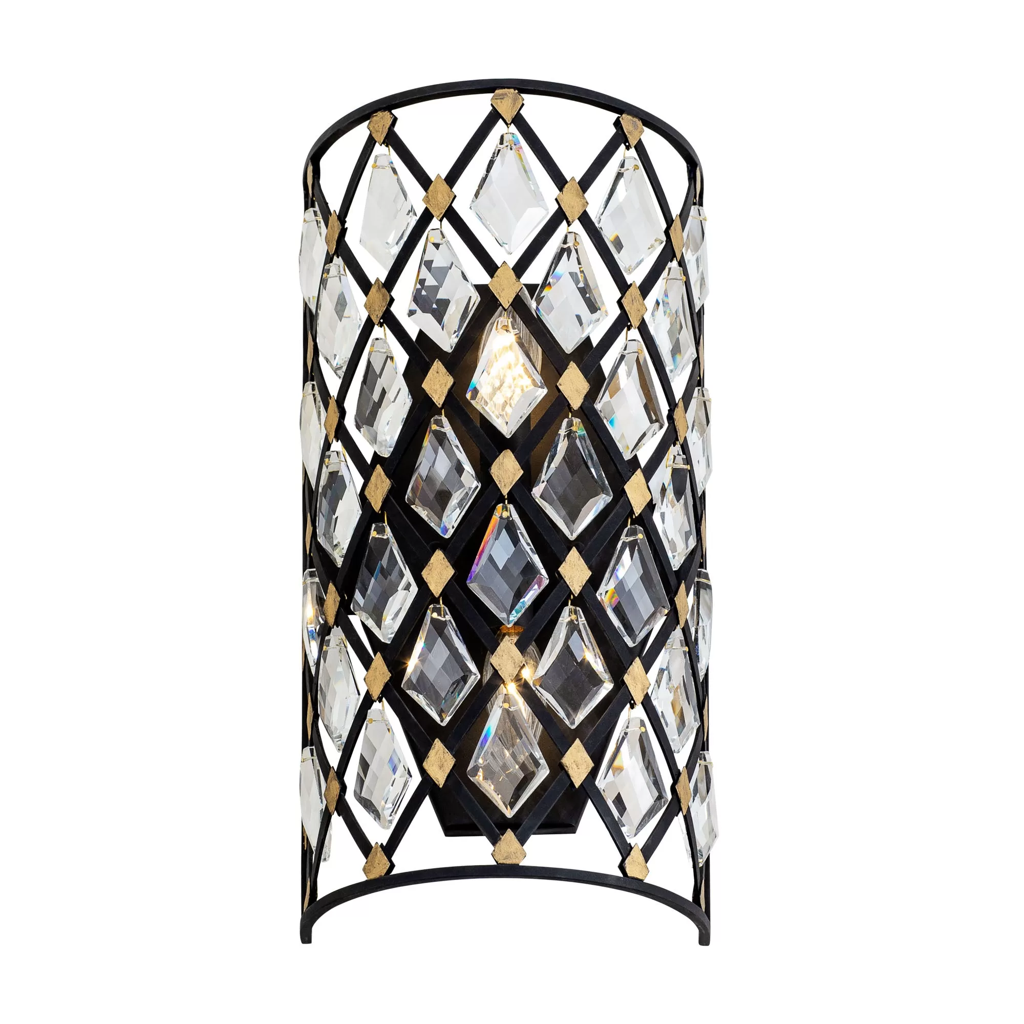 Windsor 345W02SCBHG 2-Light Wall Sconce - Carbon/Havana Gold 3 Windsor 345W02SCBHG 2-Light Wall Sconce - Carbon/Havana Gold - Image 3