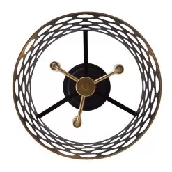 Bailey 346S03MBFG 3-Light Pendant Light - Matte Black/French Gold -Lighting Decoration Store 346S03MBFG 3