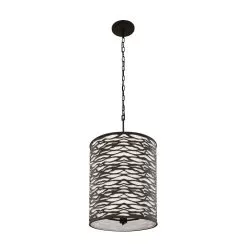 Kato 348F06CB 6-Light Pendant Light - Carbon Black -Lighting Decoration Store 348F06CB 3