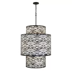 Kato 348F16CB Foyer Pendant Light - Carbon Black -Lighting Decoration Store 348F16CB