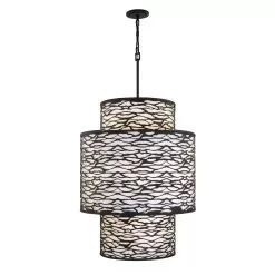 Kato 348F16CB Foyer Pendant Light - Carbon Black