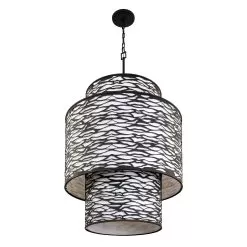 Kato 348F16CB Foyer Pendant Light - Carbon Black -Lighting Decoration Store 348F16CB 3