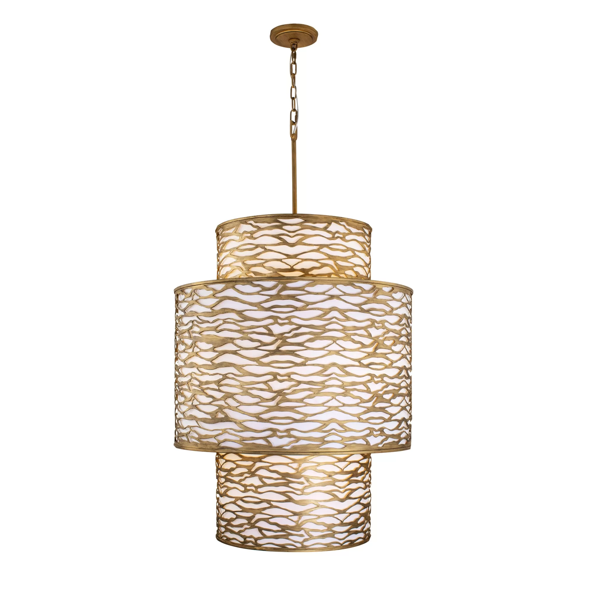 Kato 348F16HG Foyer Pendant Light - Havana Gold 5 Kato 348F16HG Foyer Pendant Light - Havana Gold - Image 5