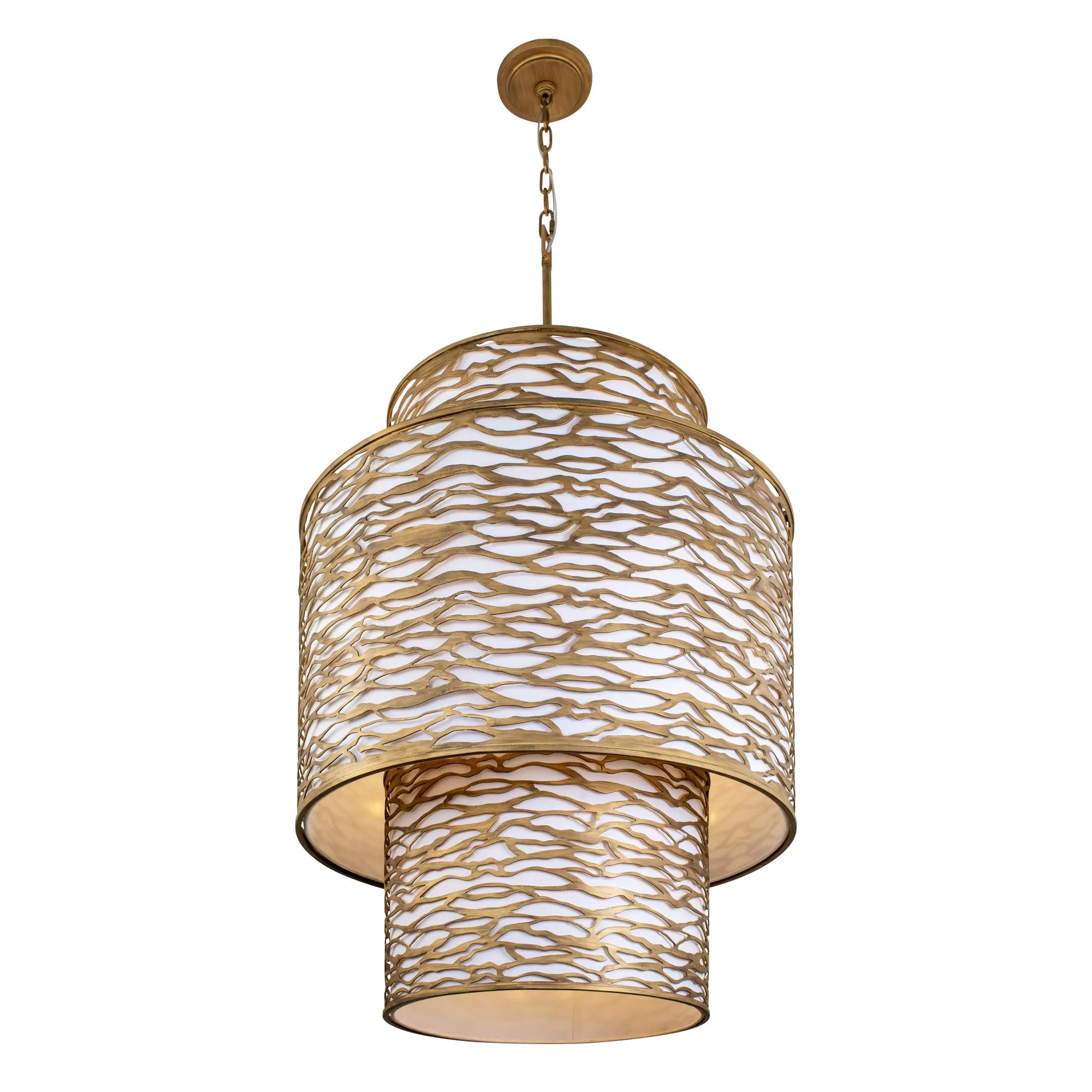 Kato 348F16HG Foyer Pendant Light - Havana Gold 2 Kato 348F16HG Foyer Pendant Light - Havana Gold - Image 2