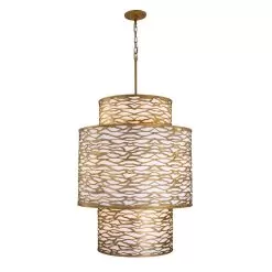 Kato 348F16HG Foyer Pendant Light - Havana Gold