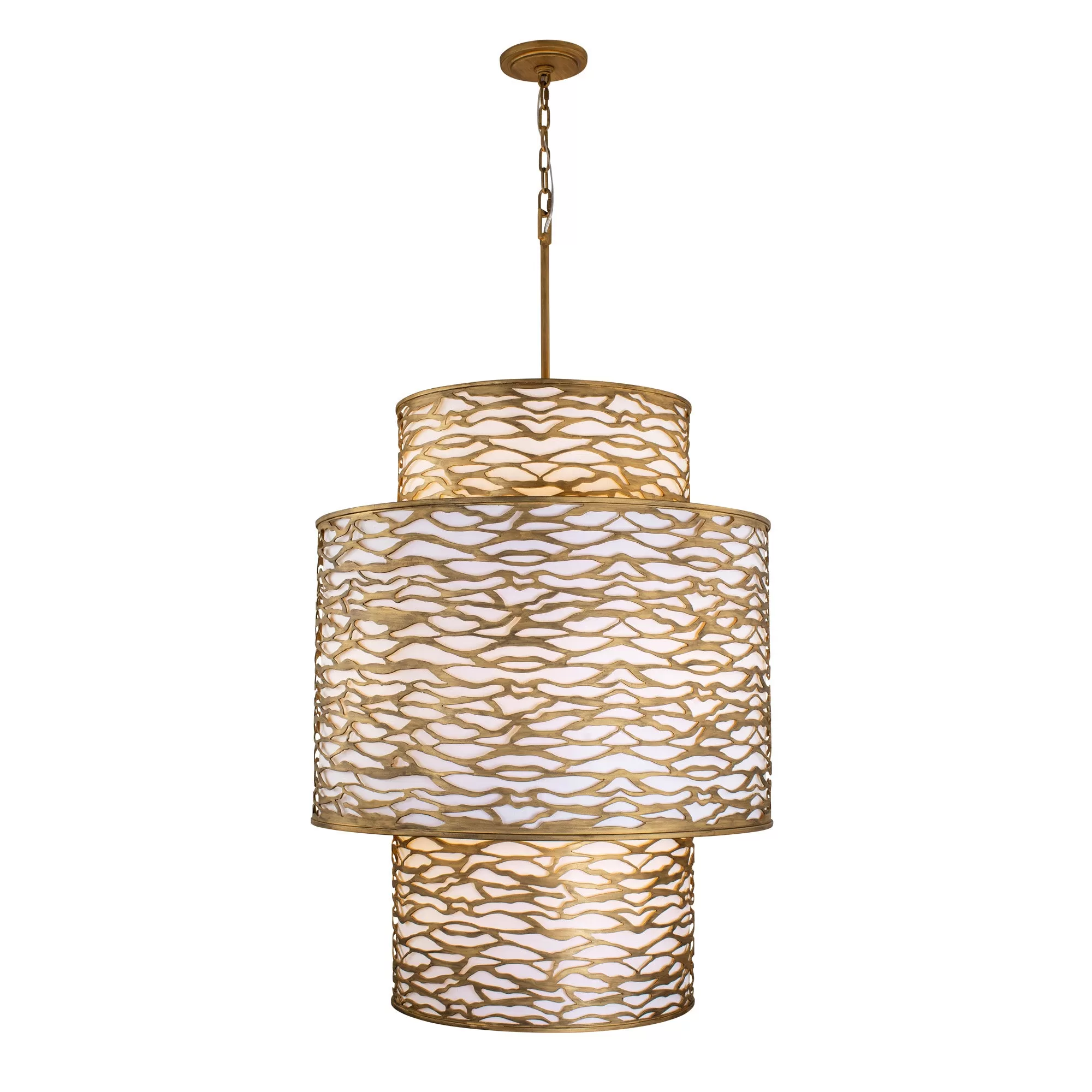 Kato 348F16HG Foyer Pendant Light - Havana Gold 1 Kato 348F16HG Foyer Pendant Light - Havana Gold