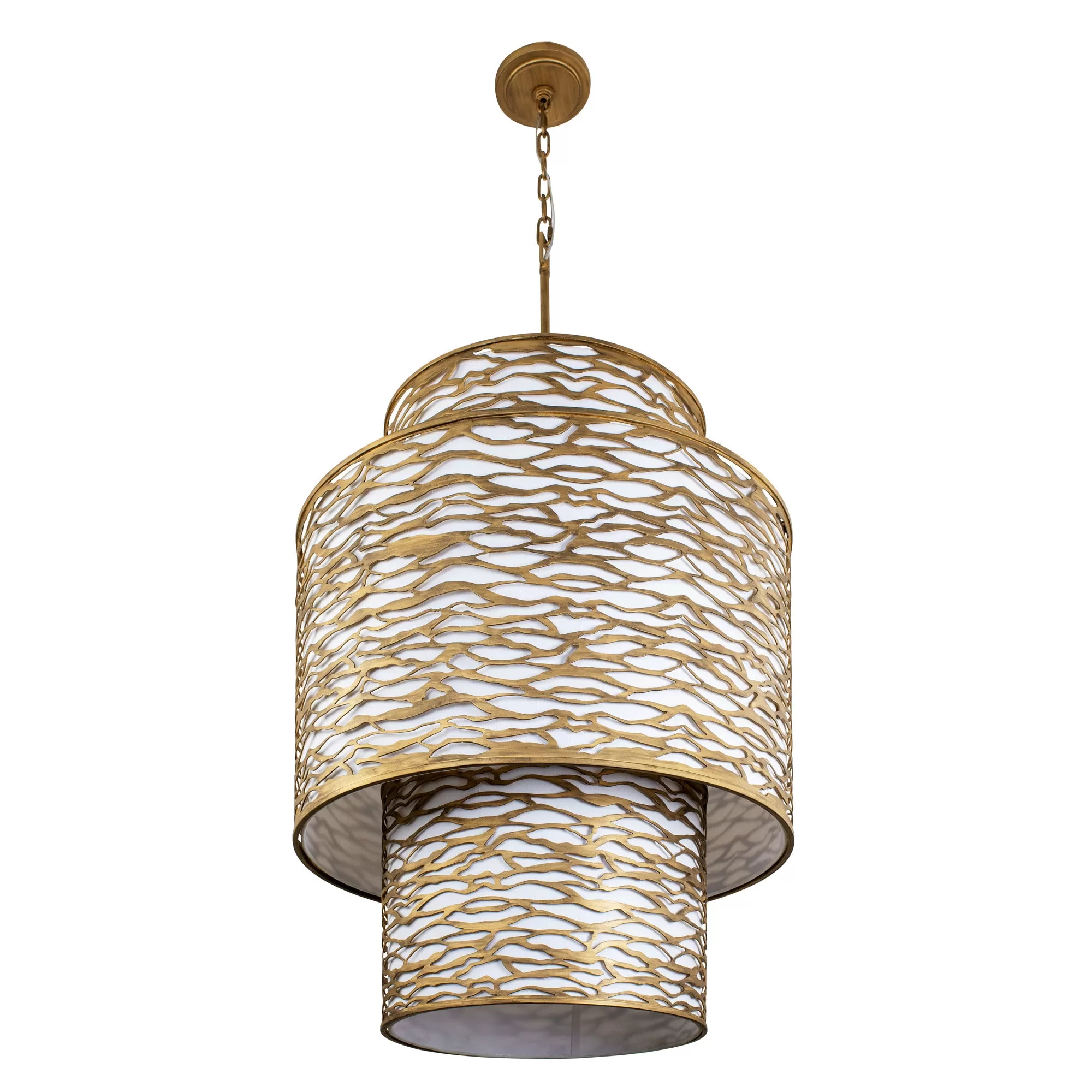 Kato 348F16HG Foyer Pendant Light - Havana Gold 3 Kato 348F16HG Foyer Pendant Light - Havana Gold - Image 3