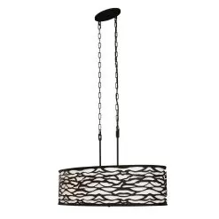 Kato 348N06CB 6-Light Pendant Light - Carbon Black -Lighting Decoration Store 348N06CB 4