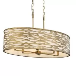 Kato 348N06HG 6-Light Pendant Light - Havana Gold -Lighting Decoration Store 348N06HG