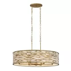 Kato 348N06HG 6-Light Pendant Light - Havana Gold