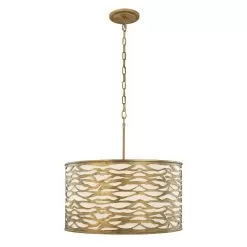 Kato 348P05HG 5-Light Pendant Light - Havana Gold