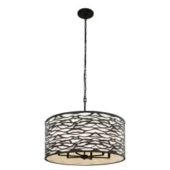 Kato 348P06CB 6-Light Pendant Light - Carbon Black -Lighting Decoration Store 348P06CB 3