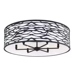 Kato 348S06CB 6-Light Ceiling Light - Carbon Black -Lighting Decoration Store 348S06CB