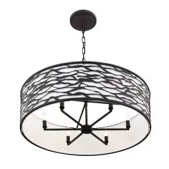Kato 348S06CB 6-Light Ceiling Light - Carbon Black -Lighting Decoration Store 348S06CB 4