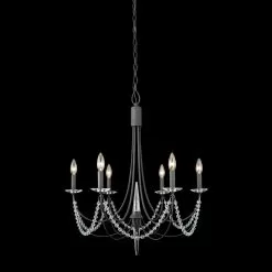 Brentwood 350C06CB 6-Light Chandelier - Carbon Black 9 Brentwood 350C06CB 6-Light Chandelier - Carbon Black -Lighting Decoration Store 350C06CB