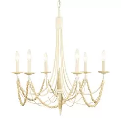 Brentwood 350C06CW 6-Light Chandelier - Country White