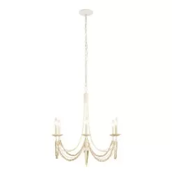 Brentwood 350C06CW 6-Light Chandelier - Country White 10 Brentwood 350C06CW 6-Light Chandelier - Country White -Lighting Decoration Store 350C06CW 3