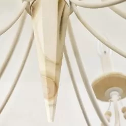 Brentwood 350C06CW 6-Light Chandelier - Country White 11 Brentwood 350C06CW 6-Light Chandelier - Country White -Lighting Decoration Store 350C06CW 4