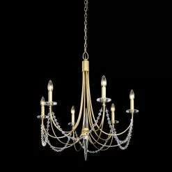 Brentwood 350C06FG 6-Light Chandelier - French Gold -Lighting Decoration Store 350C06FG