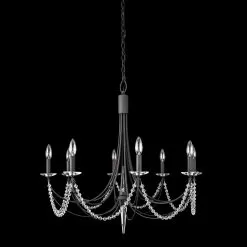 Brentwood 350C08CB 8-Light Chandelier - Carbon Black 13 Brentwood 350C08CB 8-Light Chandelier - Carbon Black -Lighting Decoration Store 350C08CB