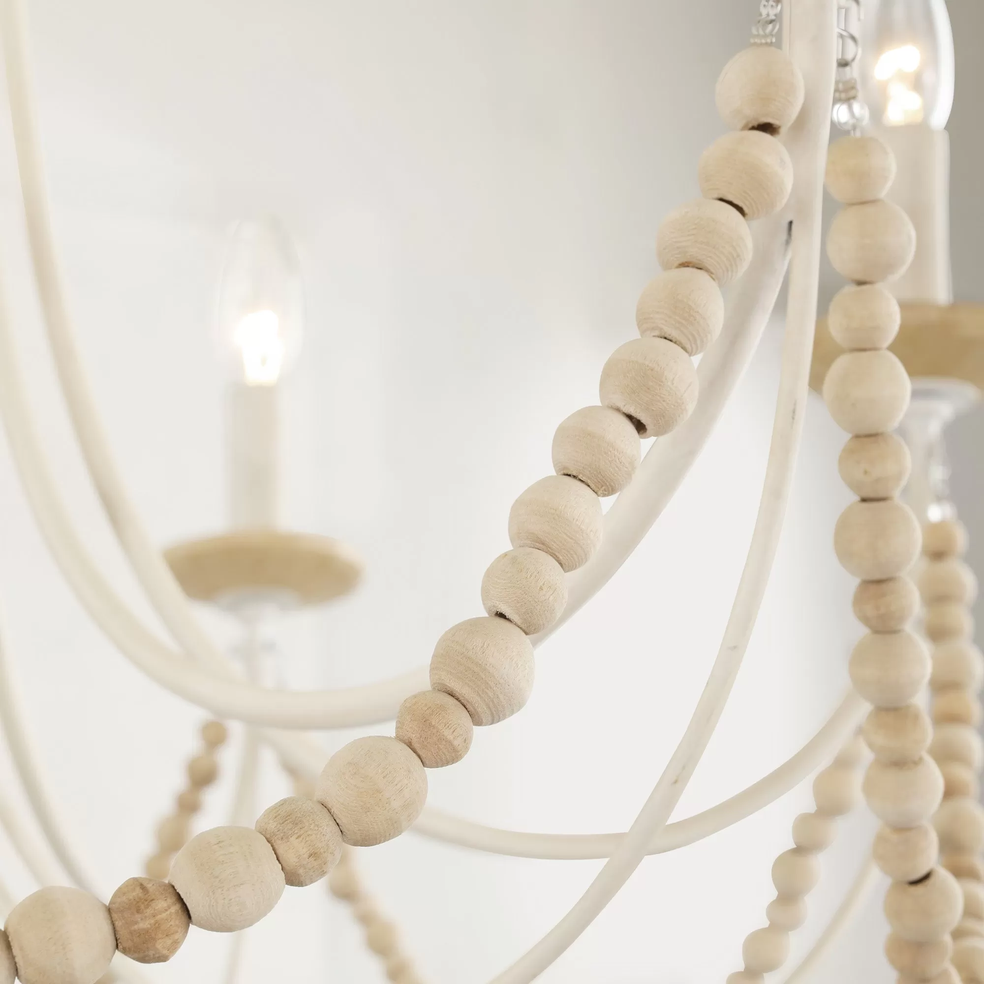 Brentwood 350C08CW 8-Light Chandelier - Country White 3 Brentwood 350C08CW 8-Light Chandelier - Country White - Image 3