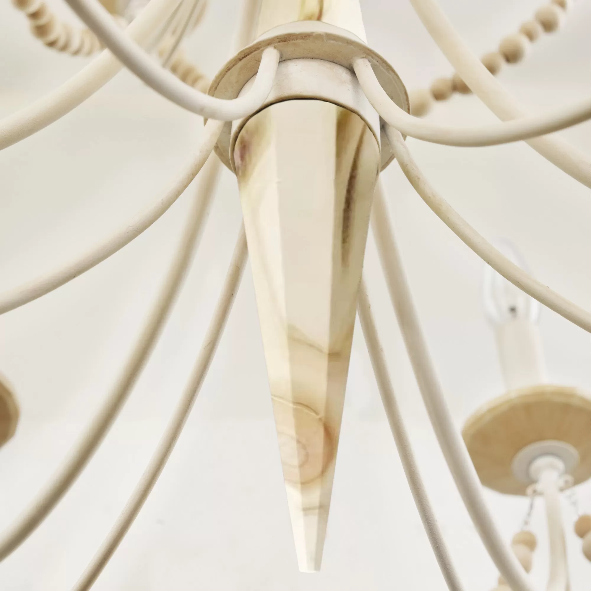 Brentwood 350C08CW 8-Light Chandelier - Country White 2 Brentwood 350C08CW 8-Light Chandelier - Country White - Image 2