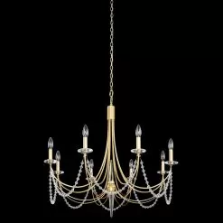 Brentwood 350C08FG 8-Light Chandelier - French Gold -Lighting Decoration Store 350C08FG