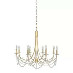 Brentwood 350C08FG 8-Light Chandelier - French Gold