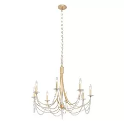 Brentwood 350C08FG 8-Light Chandelier - French Gold -Lighting Decoration Store 350C08FG 4