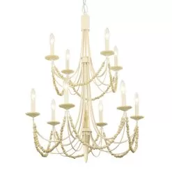 Brentwood 350C10CW 10-Light Chandelier - Country White