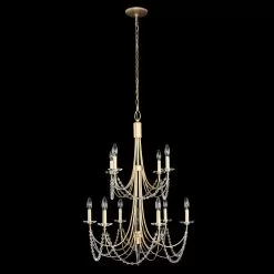Brentwood 350C10FG 10-Light Chandelier - French Gold -Lighting Decoration Store 350C10FG 3