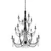 Brentwood 350C18CB 18-Light Chandelier - Carbon Black