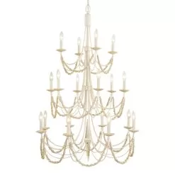 Brentwood 350C18CW 18-Light Chandelier - Country White 19 Brentwood 350C18CW 18-Light Chandelier - Country White -Lighting Decoration Store 350C18CW