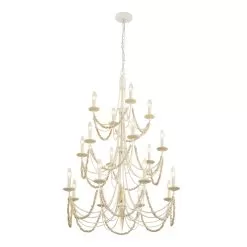 Brentwood 350C18CW 18-Light Chandelier - Country White 14 Brentwood 350C18CW 18-Light Chandelier - Country White -Lighting Decoration Store 350C18CW 4