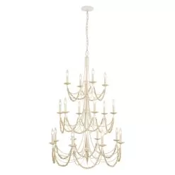 Brentwood 350C18CW 18-Light Chandelier - Country White 15 Brentwood 350C18CW 18-Light Chandelier - Country White -Lighting Decoration Store 350C18CW 5