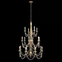 Brentwood 350C18FG 18-Light Chandelier - French Gold -Lighting Decoration Store 350C18FG