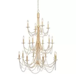 Brentwood 350C18FG 18-Light Chandelier - French Gold