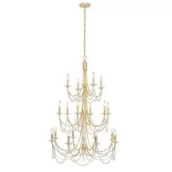 Brentwood 350C18FG 18-Light Chandelier - French Gold -Lighting Decoration Store 350C18FG 3