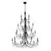 Brentwood 350C28CB 28-Light Chandelier - Carbon Black