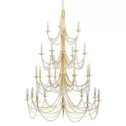 Brentwood 350C28FG 28-Light Chandelier - French Gold -Lighting Decoration Store 350C28FG 4